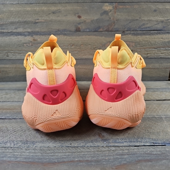 adidas Trae Young 3 Men's Basketball Shoes Acid Orange Spark Preloved Scarlet - Picture 3 of 10